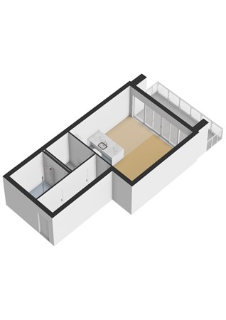 Floorplan - Gustav Mahlerlaan 541B, 1082 MK Amsterdam